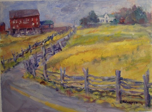 Red Barn with fence